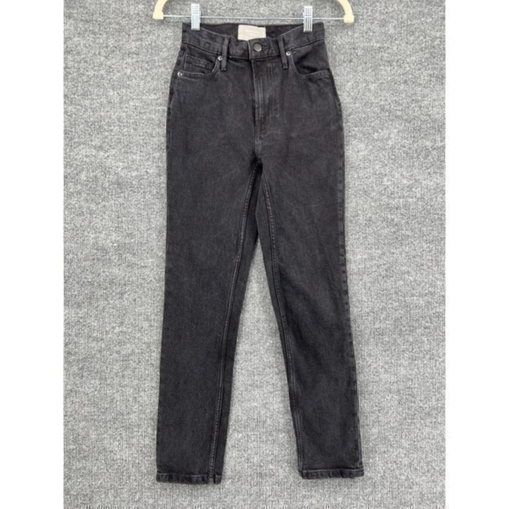 Everlane Jeans Womens 23 Original Cheeky Black Wash Organic Cotton Stretch Denim